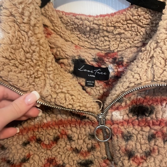 Fuzzy Aztec jacket. - Picture 3 of 3